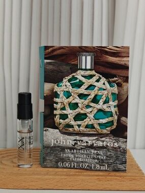 New John Varvatos XX Artisan Teal EDT Spray Sample 1.8 ml/ 0.06 oz